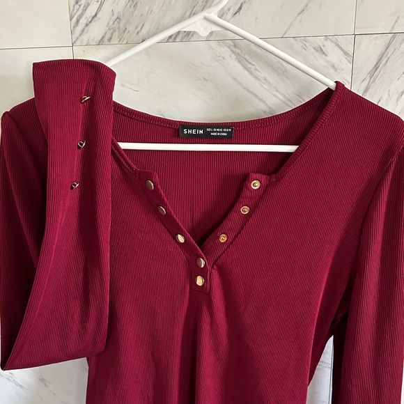 NWOT SHEIN long sleeve body suit - Picture 3 of 5